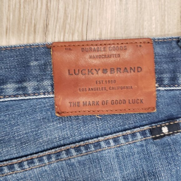 Lucky Brand 363 Straight Men's Size 34x30 Medium Wash Straight Legs Jeans - Picture 4 of 10